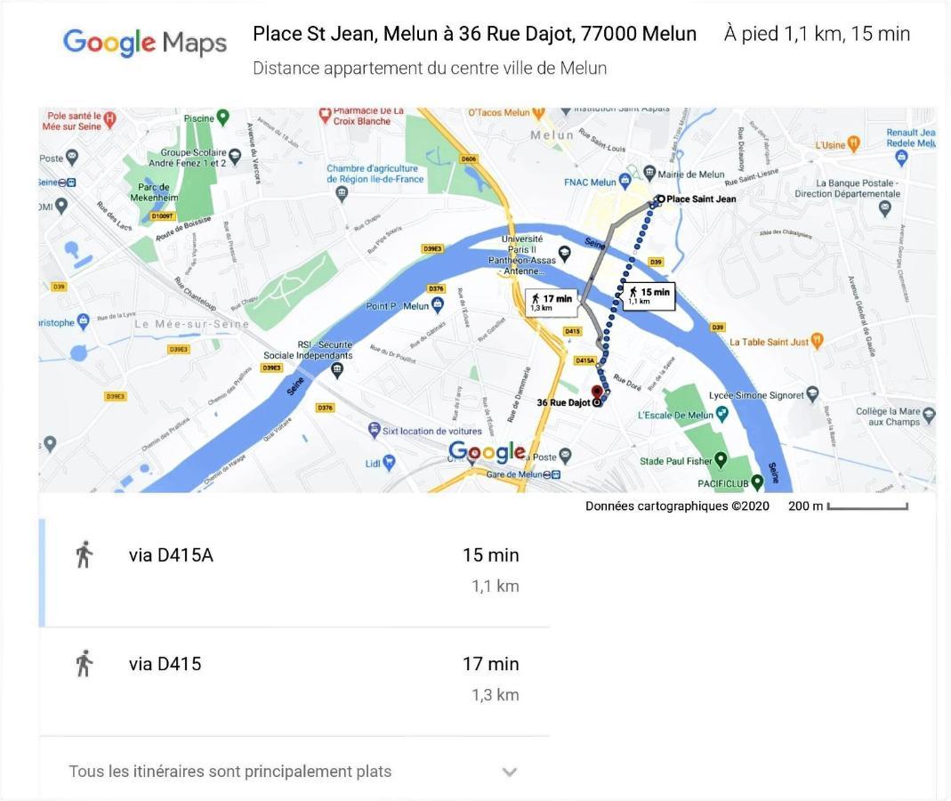 Studio A 300 Metres De La Gare Et 25 Minutes De Paris En Train 默伦 外观 照片