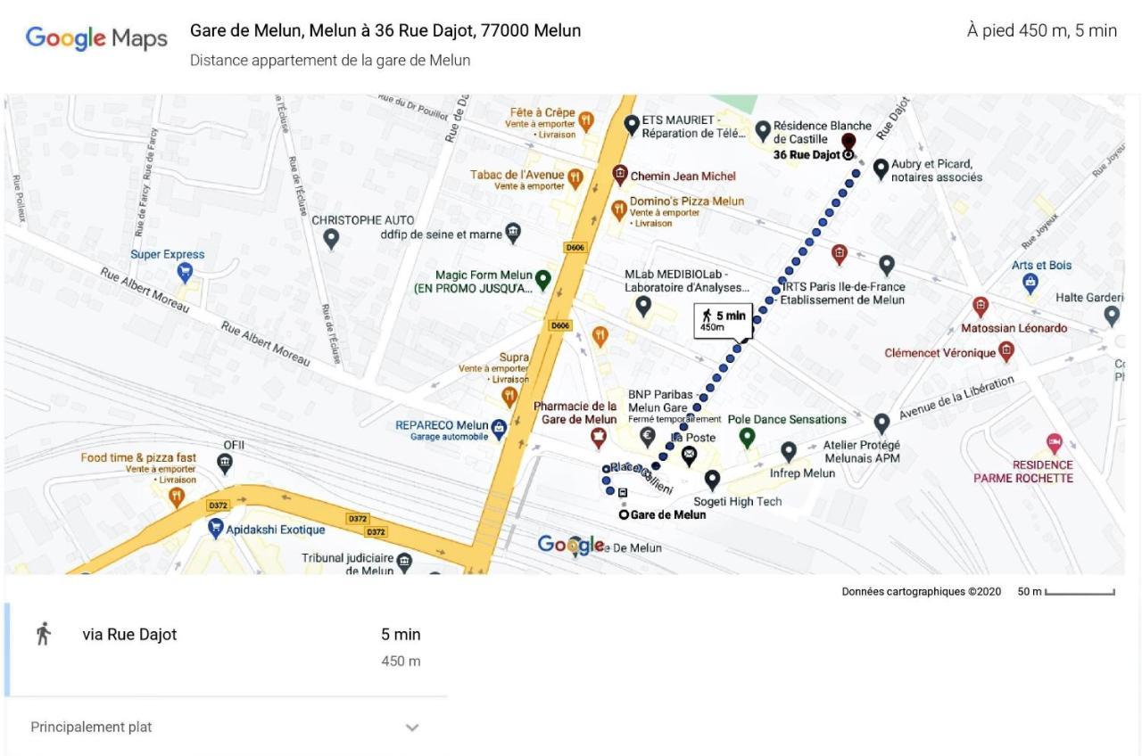 Studio A 300 Metres De La Gare Et 25 Minutes De Paris En Train 默伦 外观 照片